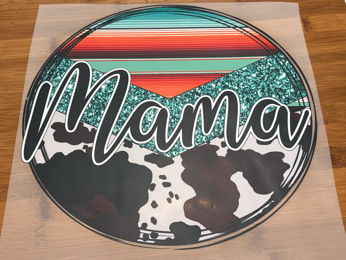 DTF Print - Cowhide Mama