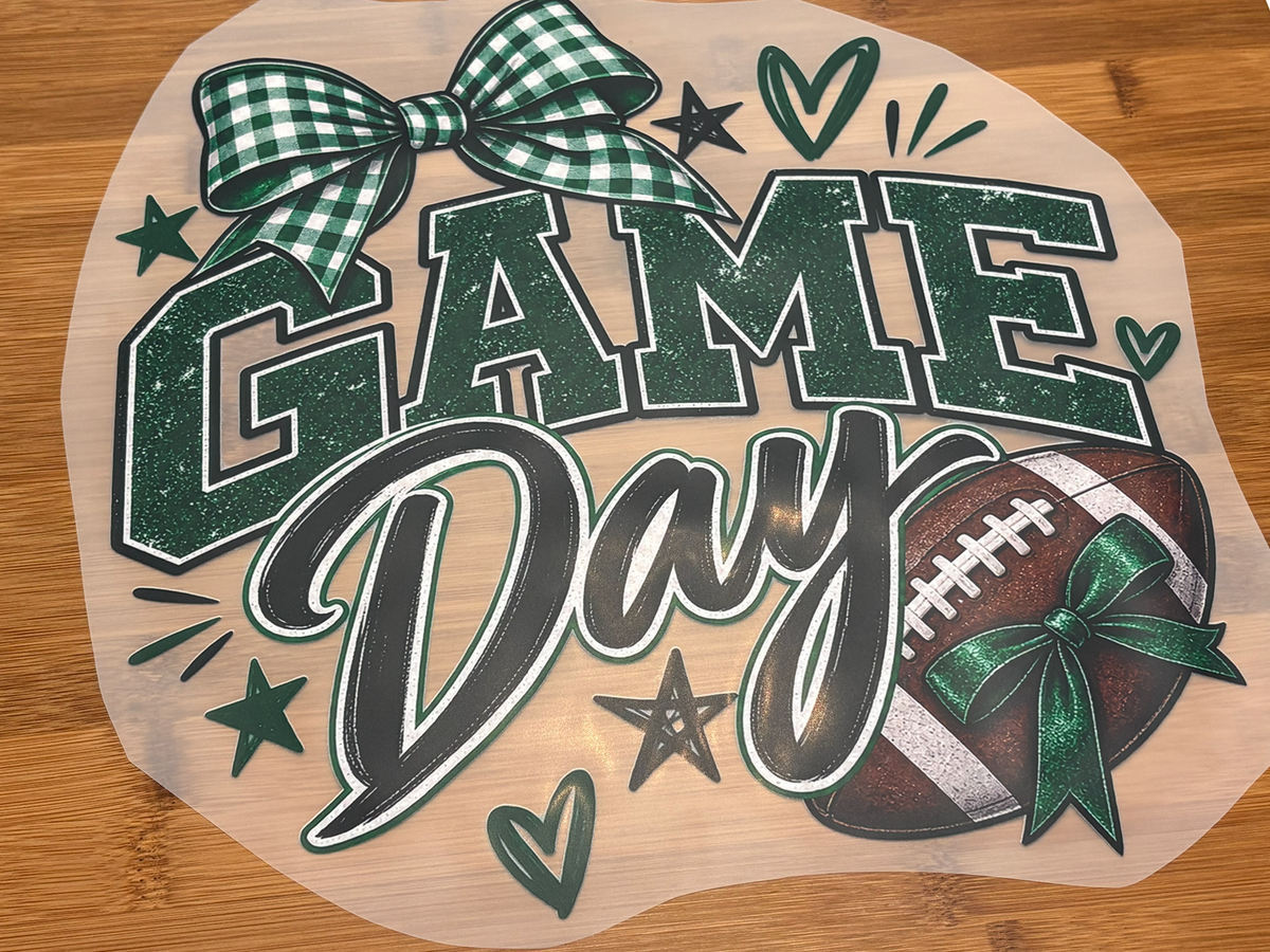 DTF Print - Green Game Day