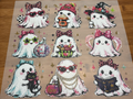 DTF Print - 9 Cute Ghosts