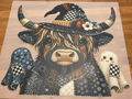 DTF Print - Blue Jean Highland Cow