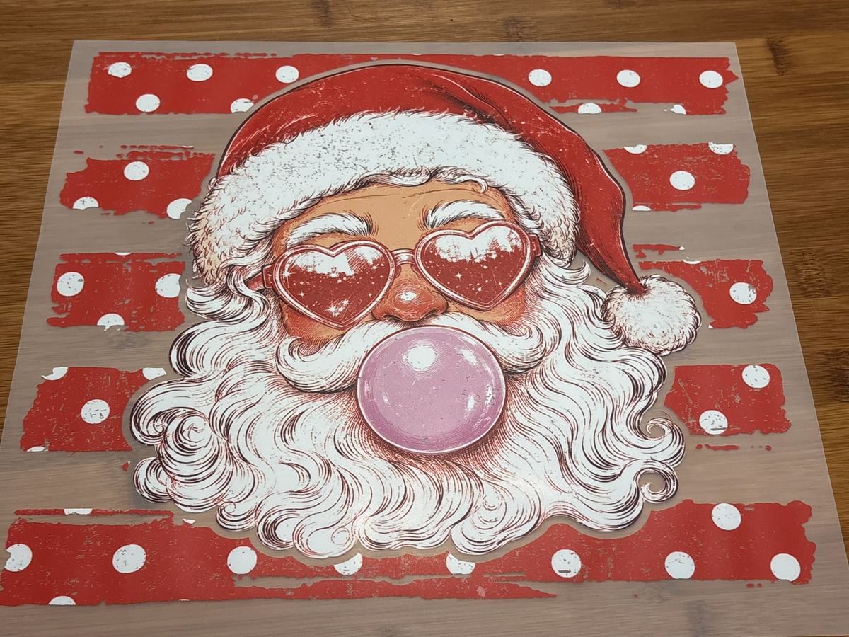 DTF Print - Bubblegum Santa