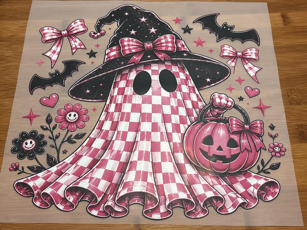 DTF Print - Checkered Ghost