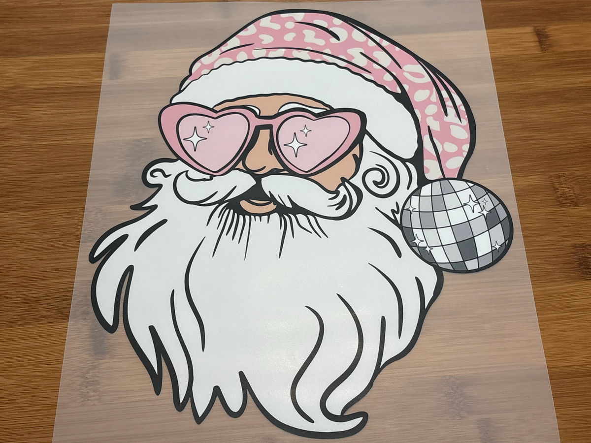 DTF Print - Disco Ball Santa