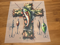 DTF Print - Fishing Cross