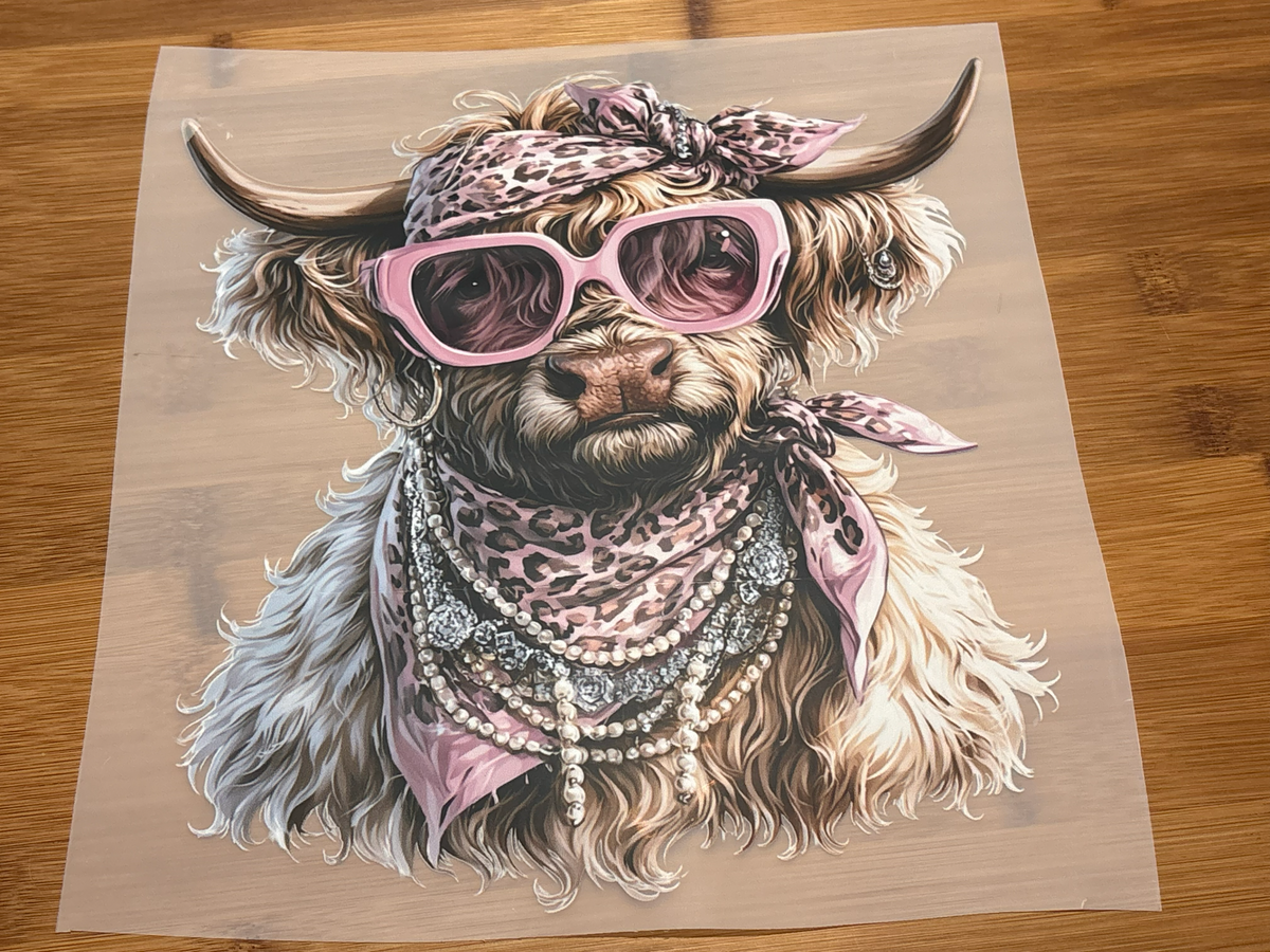 DTF Print - Highland Pink