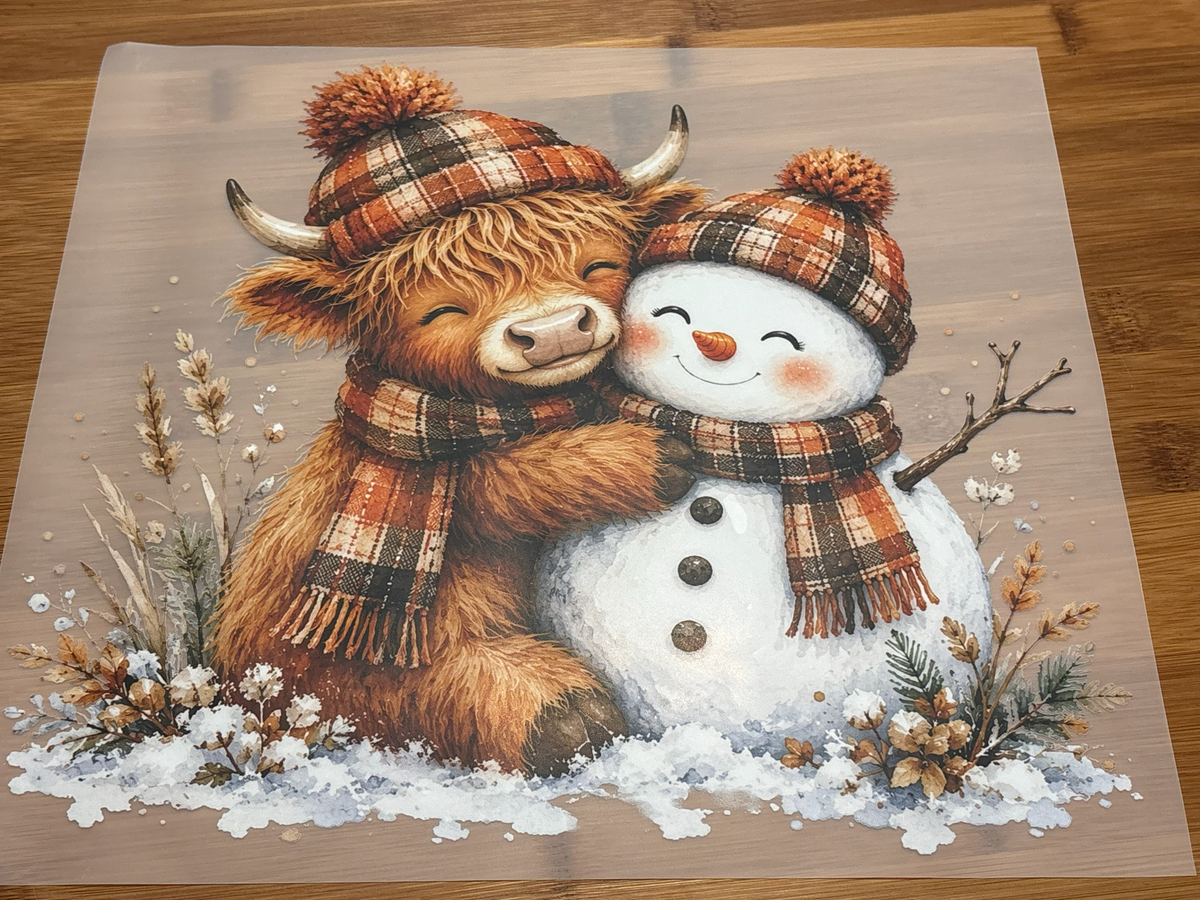 DTF Print - Highland Snowman